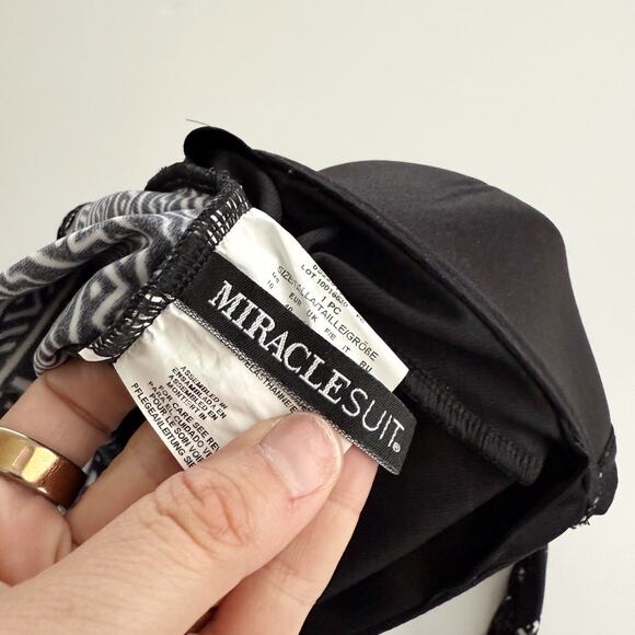 [Miraclesuit] Black Gray Tulum Treasures Siren One-Piece Underwire Swimsuit 10 - Picture 11 of 12